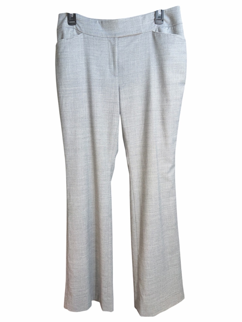 White House Black Market Gray Two-Piece Suit Blazer and Wide-Leg Trousers EC - Picture 5 of 9